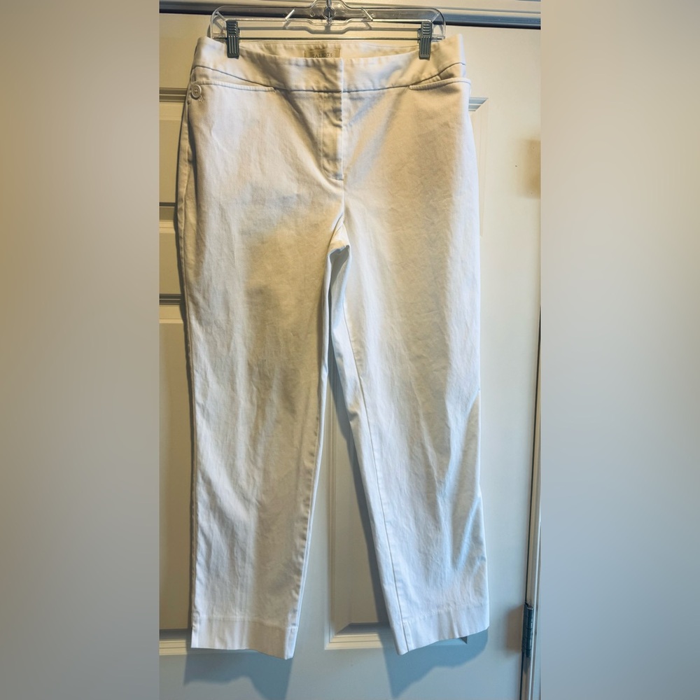 Talbots Women's Straight Leg White Dress Pants